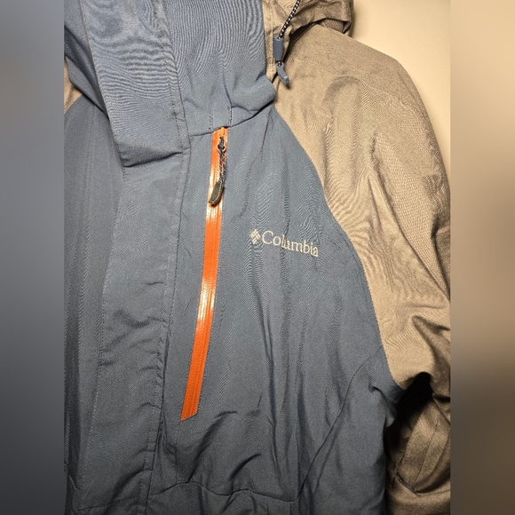 Columbia Omni-Heat Insulated Waterproof Men's size Small Jacket Blue - Picture 3 of 11
